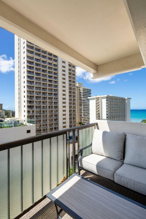 شقة Ocean View From Lanais-2 Blocks To Waikiki Beach هونولولو المظهر الخارجي الصورة