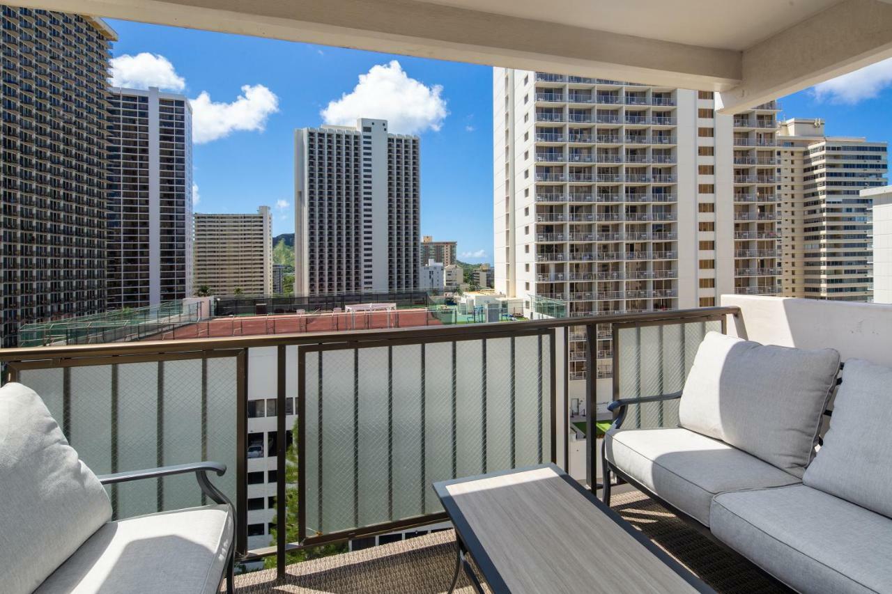 شقة Ocean View From Lanais-2 Blocks To Waikiki Beach هونولولو المظهر الخارجي الصورة